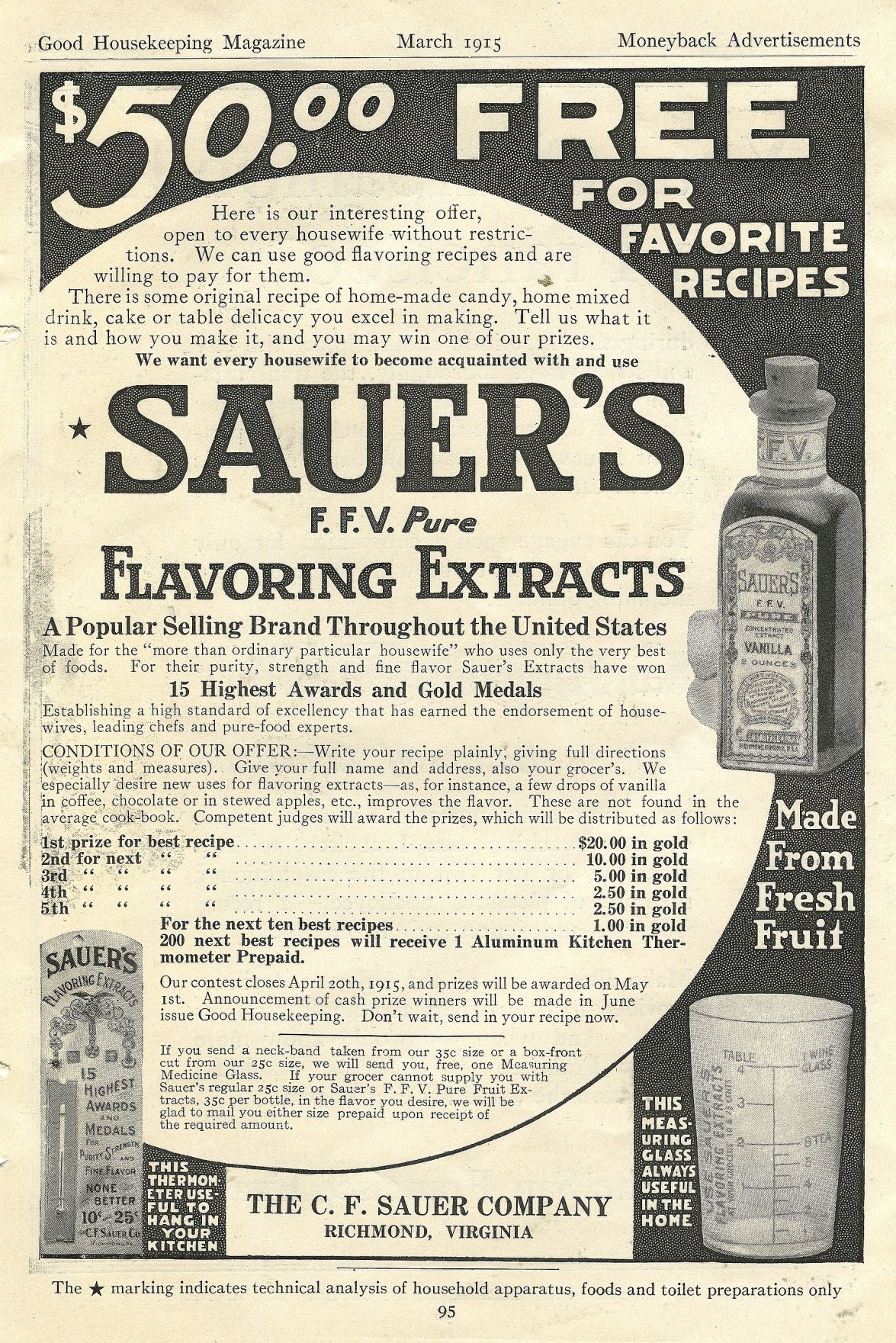 C.F. Sauer Co. through the years
